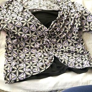 George stretch short sleeve top size 12/14